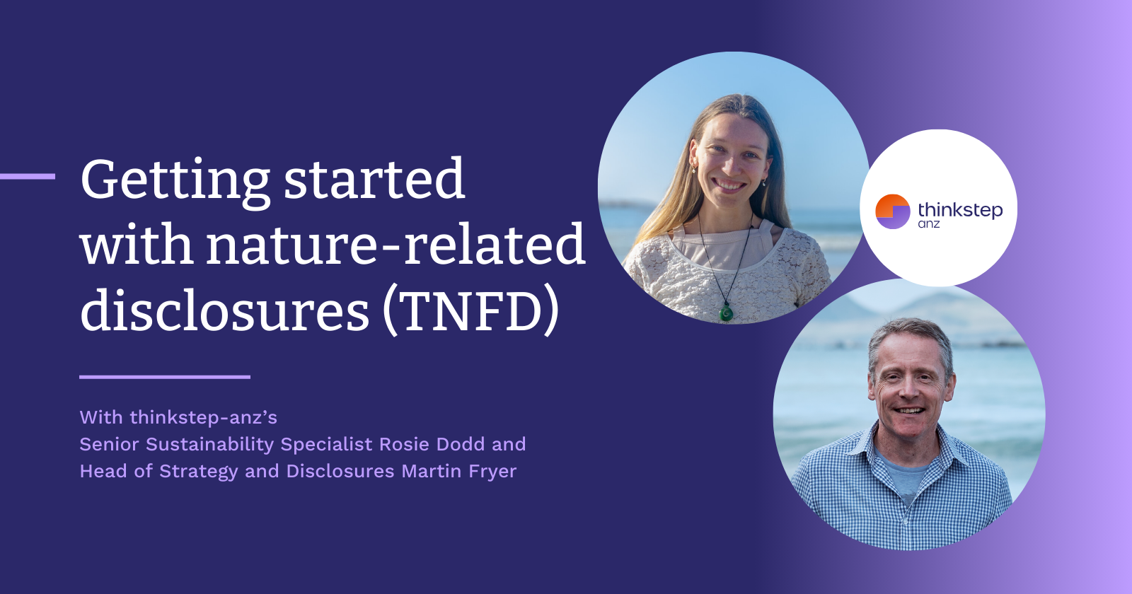 Getting started with nature-related disclosures (TNFD)